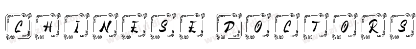 Chinese Doctors字体转换